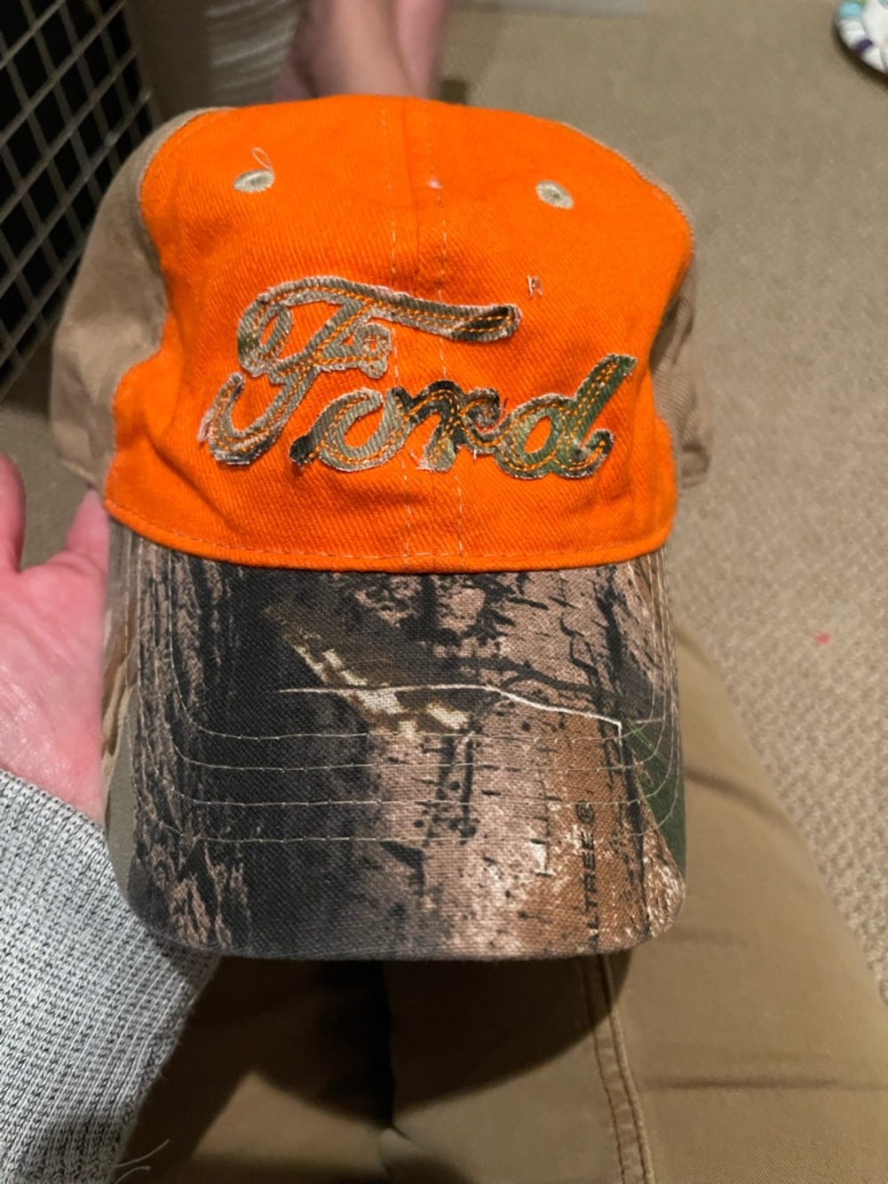 Ford Orange and Camo Men's Baseball Cap